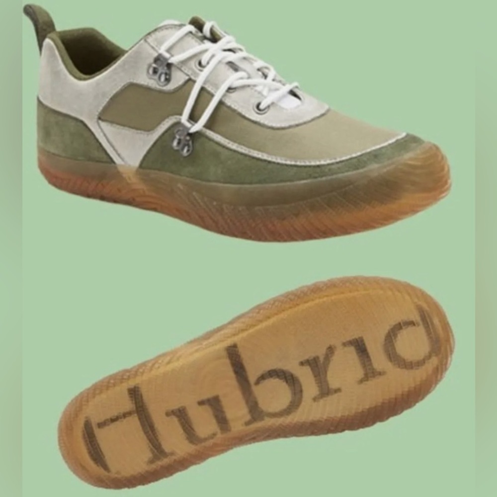 Hybrid Green Label Curious Eco Ortholite Suede Shoes Size 8.5